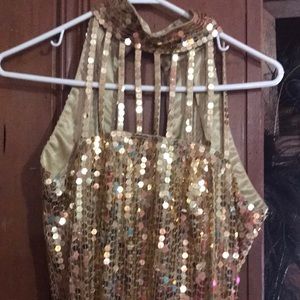 Niteline gold sparkly dress